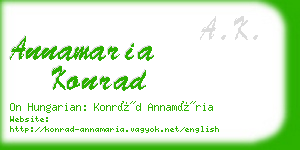 annamaria konrad business card